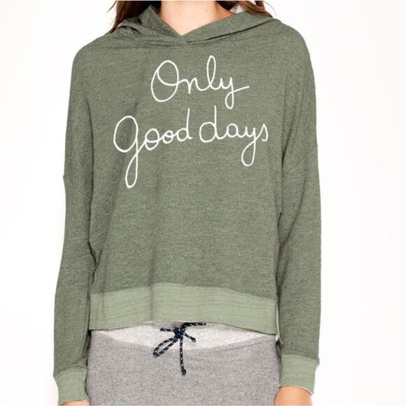Anthro Sundry Only Good Days Cross Back Hoodie, 2 - Picture 2 of 10